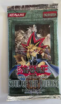 1996 Yugioh Soul Of The Duelist 1st Edition English Unopened Pack - Image 1