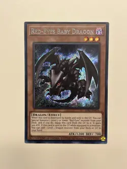 Red-Eyes Baby Dragon LDS1-EN010 Secret Rare NM Yugioh - Image 1