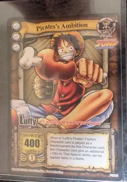 One Piece CCG The Quest Begins Pirate’s Ambition Luffy PR001 Shonen Jump Promo - Image 1