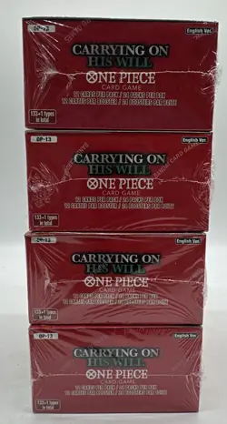 Lot of (4) One Piece TCG OP-13 Carrying On His Will Booster Boxes SEALED ENGLISH - Image 3