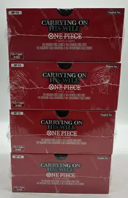 Lot of (4) One Piece TCG OP-13 Carrying On His Will Booster Boxes SEALED ENGLISH - Image 4
