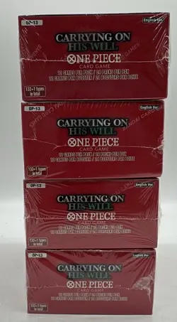 Lot of (4) One Piece TCG OP-13 Carrying On His Will Booster Boxes SEALED ENGLISH - Image 5