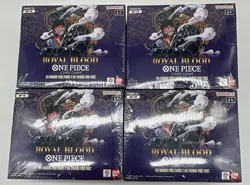 Lor of (4) One Piece TCG OP-10 Royal Blood Booster Boxes SEALED ENGLISH - Image 1