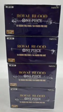 Lor of (4) One Piece TCG OP-10 Royal Blood Booster Boxes SEALED ENGLISH - Image 3