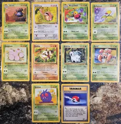 Pokemon 1999 Jungle 10 Common and Uncommon Cards NM or Better - Image 1