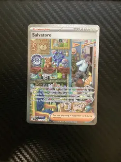 Pokemon Card Salvatore 212/162 Temporal Forces Special Illustration Rare NM - Image 1