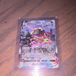 Rayquaza VMAX 218/203 Secret Rare Rapid Strike Holo Pokemon Card Sword & Shield - Image 1