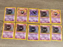 Pokemon TCG Gastly Vintage Card Lot (10) English & German - Image 1
