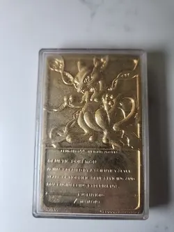 1999 Burger King Limited Edition Pokemon Trading Card 23K Gold Plated Mewtwo - Image 4