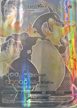 Charizard VMAX SV107/SV122 Shining Fates Shiny Holo Rare Holo Pokemon Card - Image 1