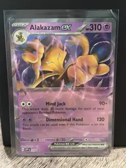 Pokemon TCG Alakazam EX 050 Black Star Promo Card Mint Condition - Image 1