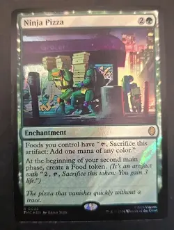 Ninja Pizza Commander: Teenage Mutant Ninja Turtles MTG (Surge Foil) Near Mint - Image 1