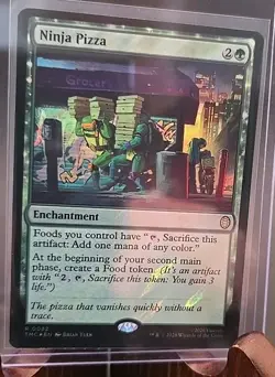 Ninja Pizza Commander: Teenage Mutant Ninja Turtles MTG (Surge Foil) Near Mint - Image 3
