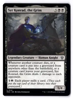 Syr Konrad, The Grim NM* Commander: Murders Karlov Manor 0141 mtg -UnltdCards - Image 1