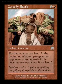 Custody Battle LP Light Play Onslaught MTG [8129] - Image 1
