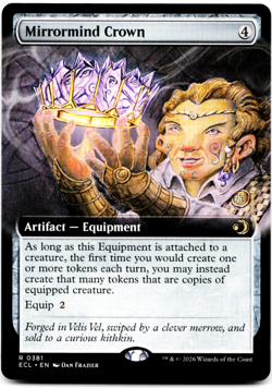 Mirrormind Crown (Extended Art) - [Lorwyn Eclipsed] Magic - MTG ECL 0381 NM - Image 3