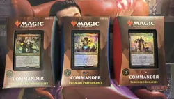 MTG Strixhaven Commander Decks Witherbloom Prismari Lorehold Whitened Edges - Image 1