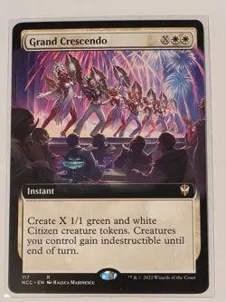 Grand Crescendo (Extended Art) Commander: Streets of New Capenna Regular NM MTG - Image 1