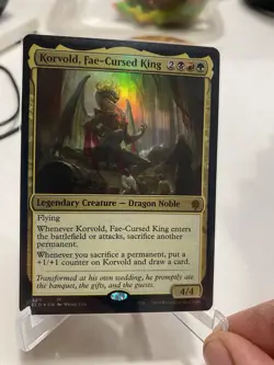 Korvold, Fae-Cursed King #329 (Foil) (NM) Throne of Eldraine ELD Magic MTG - Image 1