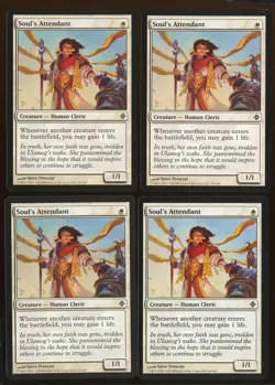 4x Soul's Attendant Common Rise of Eldrazi Ex/LP Playset Magic the Gathering MTG - Image 1