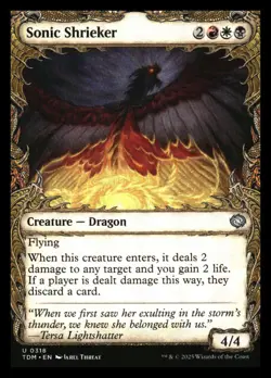 Sonic Shrieker SHOWCASE Tarkir: Dragonstorm MTG NM - Image 1