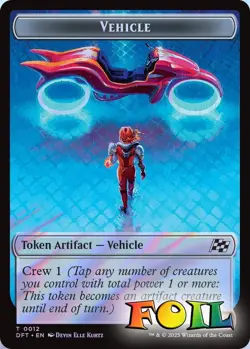Emblem Chandra Spark Hunter&Vehicle 2Sided 13&12 MTG Aetherdrift Token NP Foil - Image 2