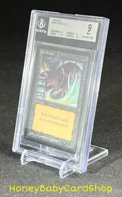 MTG Limited Edition Beta 1993 Dark Ritual BGS 9.0Q+ (Quad+) MINT OldSchool 93/94 - Image 3