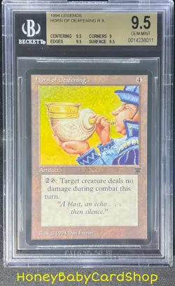 MTG Legends 1994 Horn of Deafening BGS 9.5 GEM MINT Old School 93/94 - Image 1