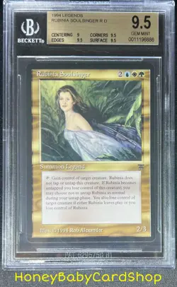 MTG Legends 1994 Rubinia Soulsinger BGS 9.5 GEM MINT Old School 93/94 - Image 1