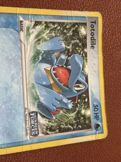 Totodile 78/115 Ex Unseen Forces Reverse Holo Stamped Nintendo Pokemon Card DMG - Image 2