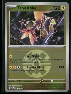 Tapu Koko (Quick Ball) 067/217 Holo ME: Ascended Heroes Pokemon Reverse Holo NM - Image 1