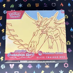 Paradox Rift Pokemon Center Elite Trainer Box ETB Roaring Moon SV Exclusive - Image 1