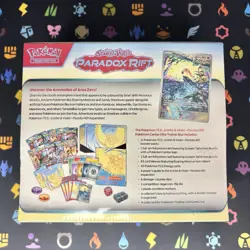 Paradox Rift Pokemon Center Elite Trainer Box ETB Roaring Moon SV Exclusive - Image 2