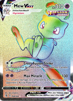 Mew VMAX 268/264 Pokemon Fusion Strike Secret Rare NM - Image 1