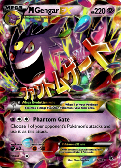 M Gengar EX 35/119 Pokemon Phantom Forces Ultra Rare LP - Image 1