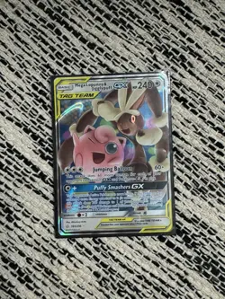 Pokemon GX 165/236 Cosmic Eclipse 2019 Tag Team Mega Lopunny Jigglypuff - Image 2