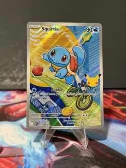 First Partner Illustration Squirtle Promo Full Art Holo 037 Pokemon TCG - Image 1