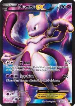 Mewtwo-EX - 98/99 - Full Art Ultra Rare DMG, English Pokemon Next Destinies - Image 1