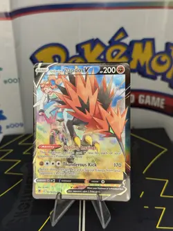 Pokemon TCG Galarian Zapdos V : Astral Radiance Trainer Gallery Holo - Image 1