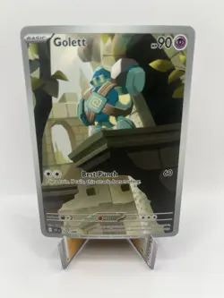 Pokemon TCG SV black bolt Golett 122/086 Illustration Rare - Image 1