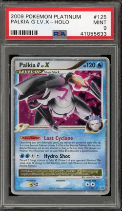 Pokemon Palkia G Lv.X Platinum Holo Ultra Rare #125 PSA 9 Mint - Image 1
