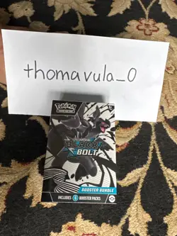 Pokemon TCG Scarlet And Violet Black Bolt Booster Box - 6 Packs NEW! SEALED! - Image 1