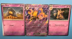 Pokemon 151 - Abra 063 Kadabra 064/165 Alakazam ex SVP 050 - Cosmos Holo Promos - Image 1