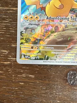 2023 Pokemon SVP EN #027 Pikachu Black Star Promo Mint - Image 2