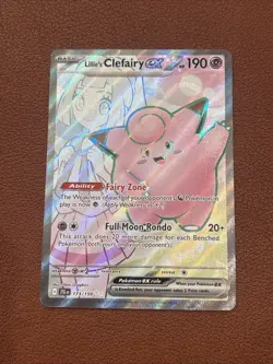2025 POKEMON JTG EN-JOURNEY TOGETHER 173 LILLIE'S CLEFAIRY EX ULTRA RARE - Image 1