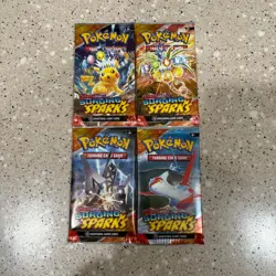 Pokemon - Surging Sparks - 4x Booster Packs - New - Image 1