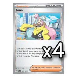 4x Iono 185/193 x4 - Paldea Evolved - Pokemon TCG - Playset - Image 1