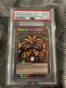 Yu-Gi-Oh! 1st Ed. Exodia the Forbidden One BLCR-EN101 Starlight Rare PSA 10 - Image 1