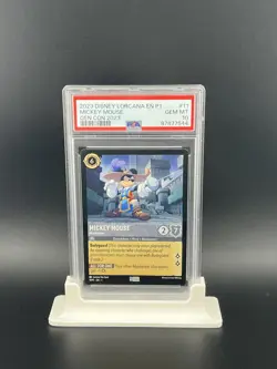 Disney Lorcana - Mickey Mouse Musketeer GEN CON Promo 11/P1 PSA 10 GEM MINT - Image 1