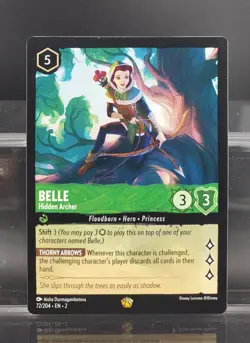 Disney Lorcana Belle - Hidden Archer 72/204 Rise of the Floodborn Legendary - Image 1